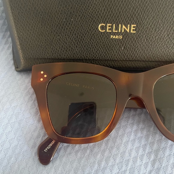 Celine Cat-Eye 50mm Tortoise Sunglasses - Picture 3 of 13